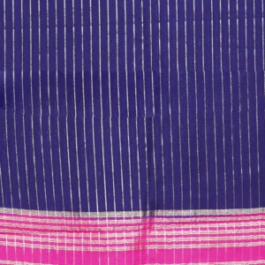 Midnight Bloom Semi Mysore Silk Saree