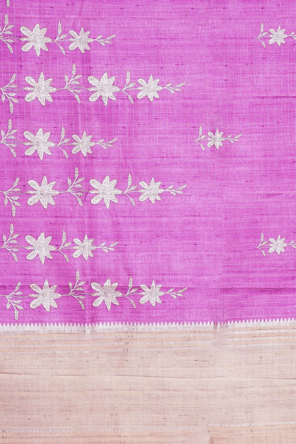 Orchid Meadow Tussar Silk