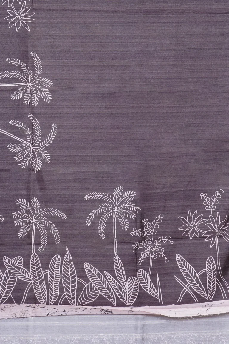 Moonstone Palm Tussar Silk