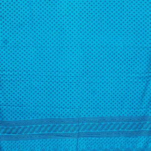 Azure Lotus Printed Saree