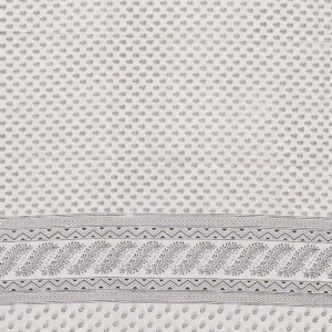 Ivory Lotus Printed Crepe