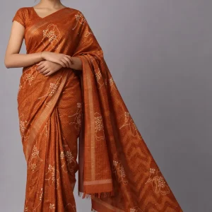 Golden Kota Checks Rajasthani Saree – Subtle Royal Glow