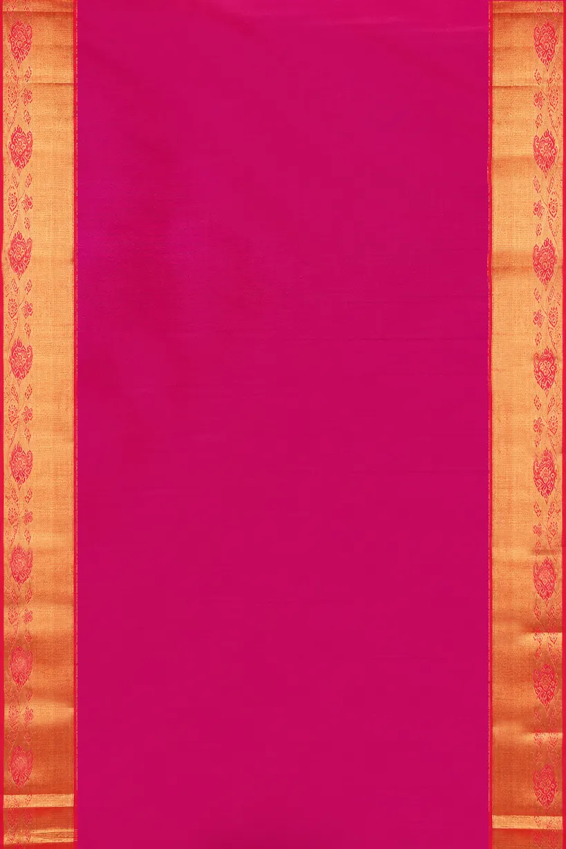 Rani Pink Kanchipuram Silk Saree - Image 3
