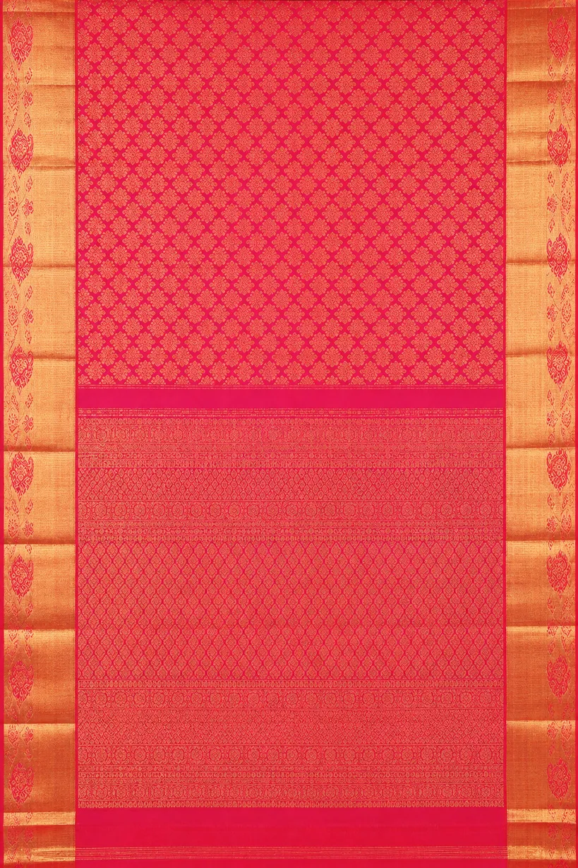 Rani Pink Kanchipuram Silk Saree