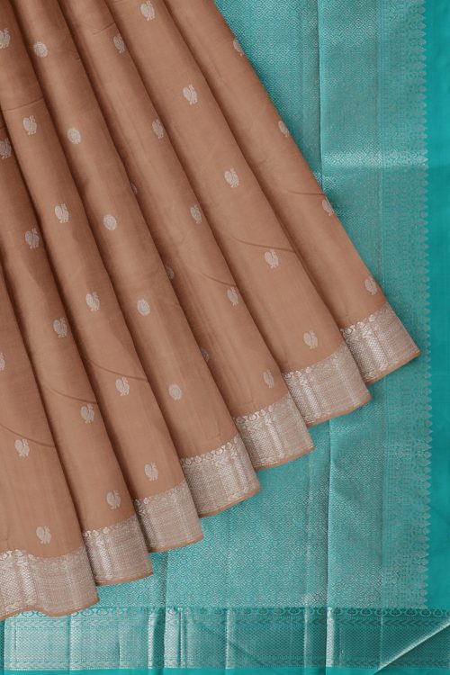 sri_kumaran_stores-kanchipuram_silks-light_brown_saree_with_turquoise_blue_border-1.jpg