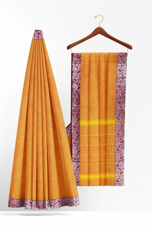 sri_kumaran_stores_cotton_saree_yellow_saree_with_maroon_silver_border-2.jpg