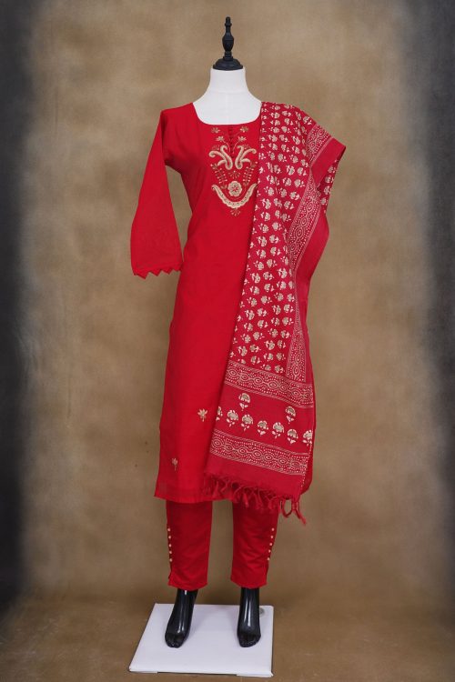 sri_kumaran_stores_kurti_red_floral_design_top_with_red_bottom_and_red_shawl-1.jpg