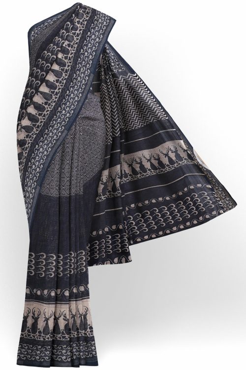 sri_kumaran_stores_linen_saree_black_saree_with_white_design_black_border-1.jpg