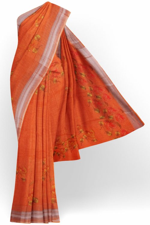 sri_kumaran_stores_linen_saree_orange_saree_with_white_border-1.jpg