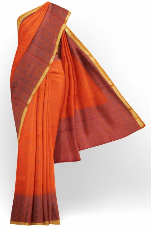 sri_kumaran_stores_silk_cotton_saree_orange_saree_with_golden_colour_border-1.jpg