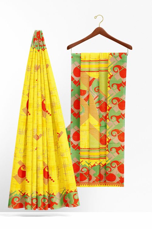 sri_kumaran_stores_synthetic_saree_yellow_saree_with_green_red_border-2.jpg
