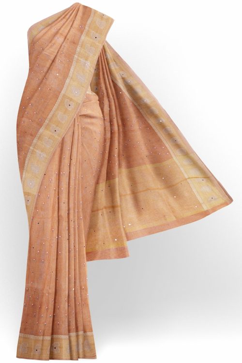 sri_kumaran_stores_tissue_saree_light_orange_saree_with_golden_colour_border-1.jpg