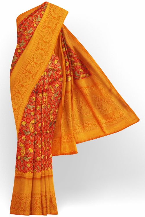 sri_kumaran_stores_tissue_saree_red_saree_with_yellow_border-1.jpg